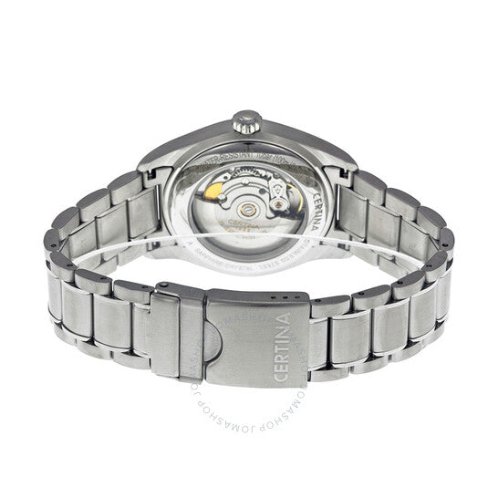 ساعة سيرتينا DS 1 أوتوماتيكية للرجال بمينا أسود