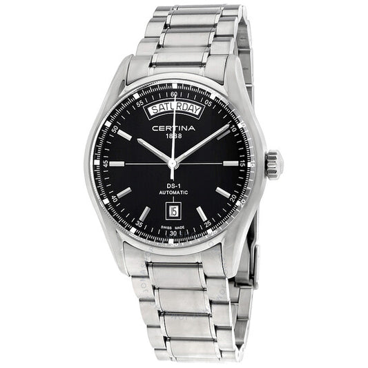 Certina, DS 1 Automatic Day Date Black Dial Men's Watch C0064301105100