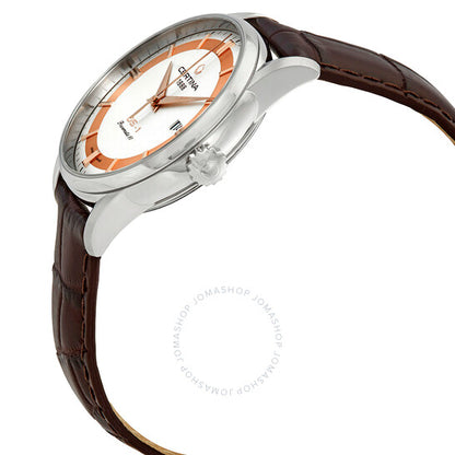 ساعة سيرتينا DS-1 أوتوماتيكية للرجال بمينا فضي