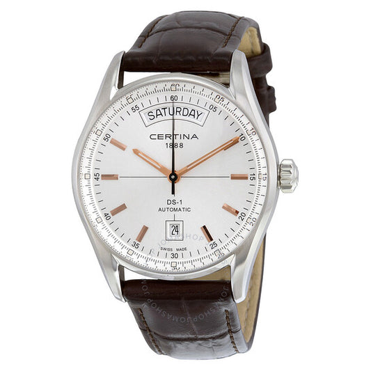 ساعة سيرتينا دي إس للرجال، أوتوماتيكية بمينا فضي، بخاصية عرض التاريخ ليوم واحد، C0064301603100