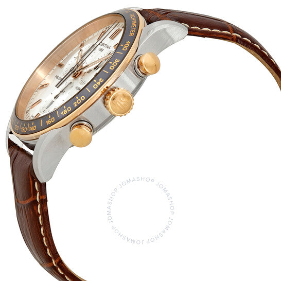 ساعة سيرتينا DS-2 كرونوغراف للرجال بمينا فضي