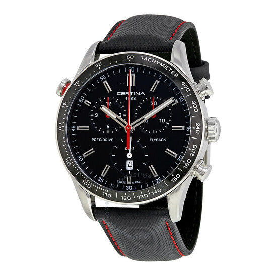 Certina, DS-2 Flyback Chronograph Black Dial Men's Watch