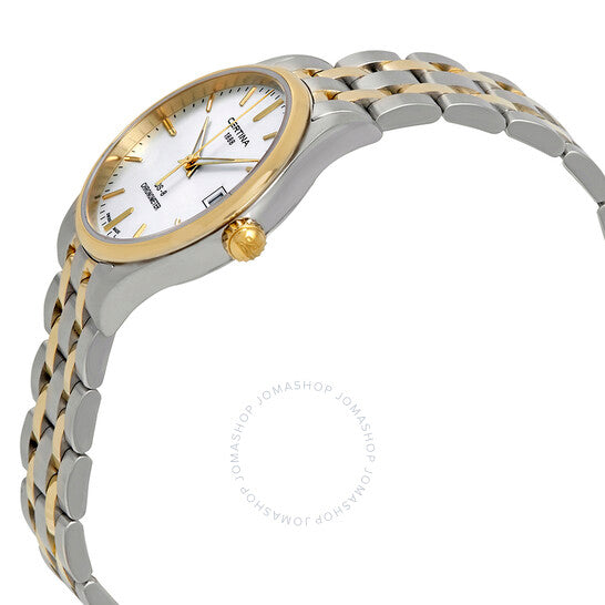 ساعة سيرتينا DS-8 كرونومتر بمينا فضية ثنائية اللون للسيدات