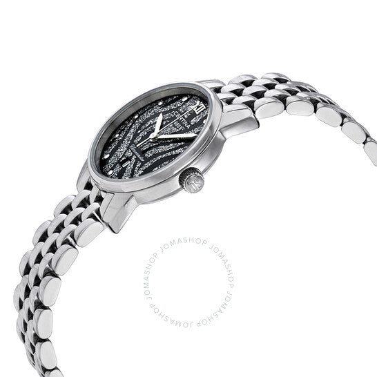 ساعة سيرتينا DS-8 كوارتز بمينا سوداء للسيدات