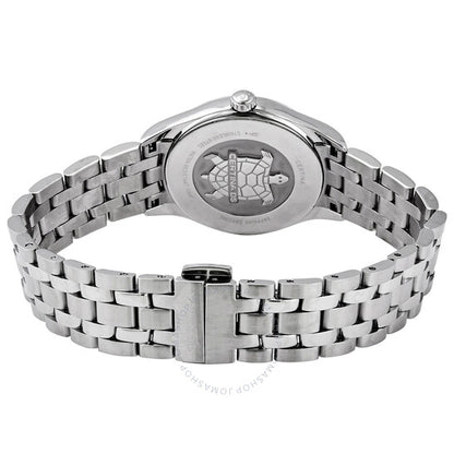 ساعة سيرتينا DS-8 للسيدات بمينا فضي وستانلس ستيل