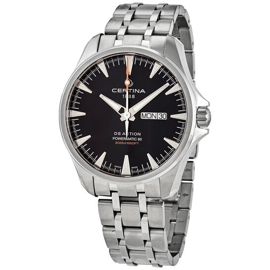 Certina, DS Action Powermatic 80 Black Dial Men's Watch