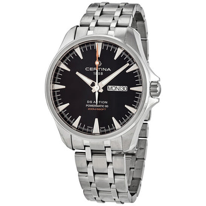 Certina, DS Action Powermatic 80 Black Dial Men's Watch