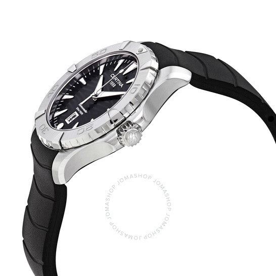 ساعة سيرتينا دي إس أكشن نسائية بمينا أسود ومطاط