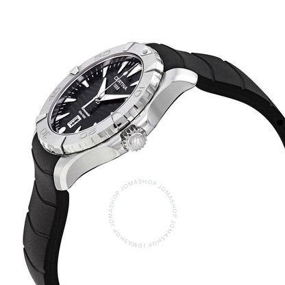 ساعة سيرتينا دي إس أكشن نسائية بمينا أسود ومطاط