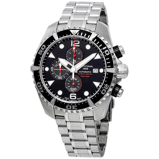 Certina, DS Action Chronograph Automatic Black Dial Men's Watch