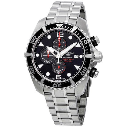 Certina, DS Action Chronograph Automatic Black Dial Men's Watch