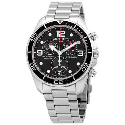 Certina, DS Action Chronograph Quartz Black Dial Men's Watch