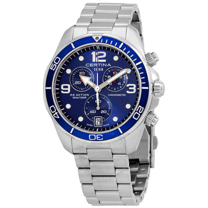 Certina, DS Action Chronograph Quartz Blue Dial Men's Watch