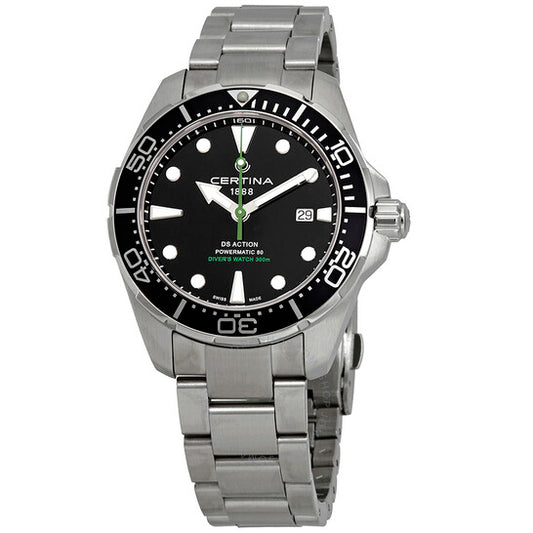Certina, DS Action Diver Automatic Black Dial Men's Watch