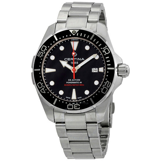 Certina, DS Action Diver Automatic Black Dial Men's Watch