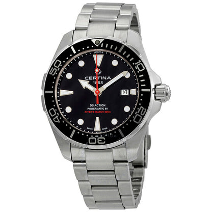 Certina, DS Action Diver Automatic Black Dial Men's Watch