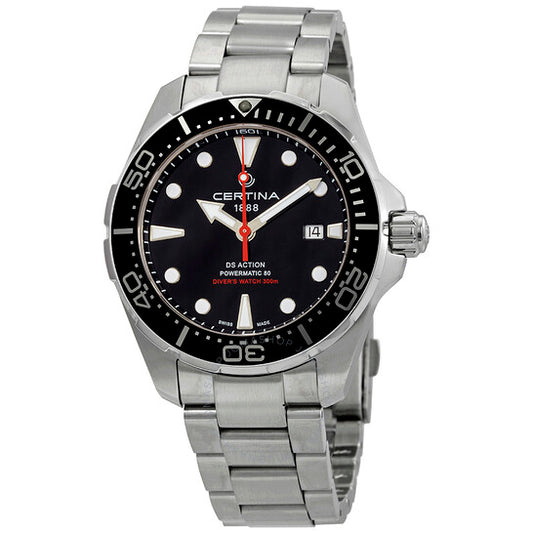 Certina, DS Action Diver Automatic Black Dial Men's Watch