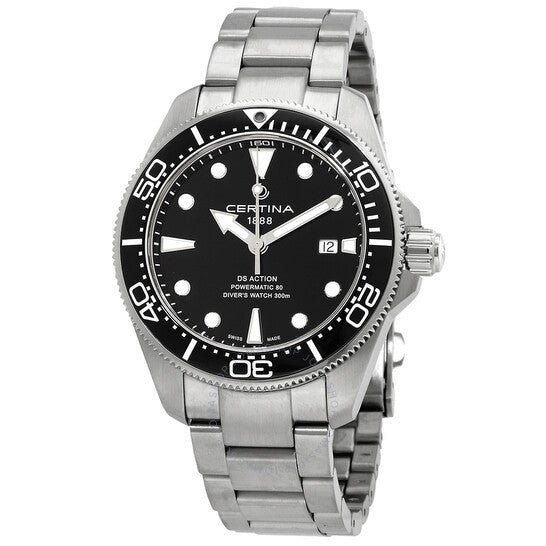 Certina, DS Action Diver Automatic Black Dial Men's Watch
