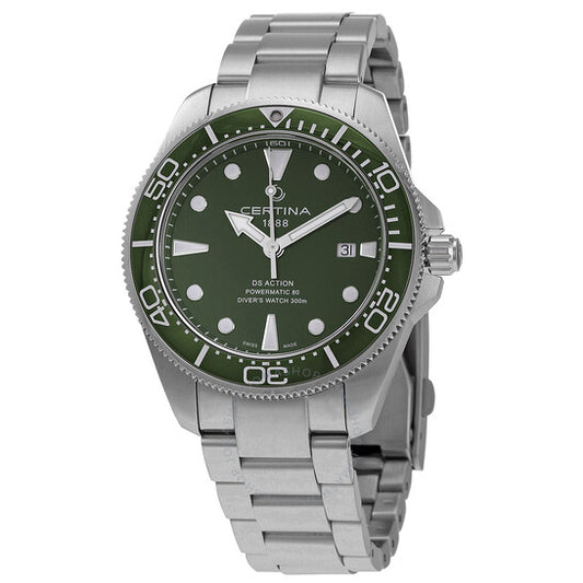 Certina, Ds Action Diver Automatic Green Dial Men's Watch