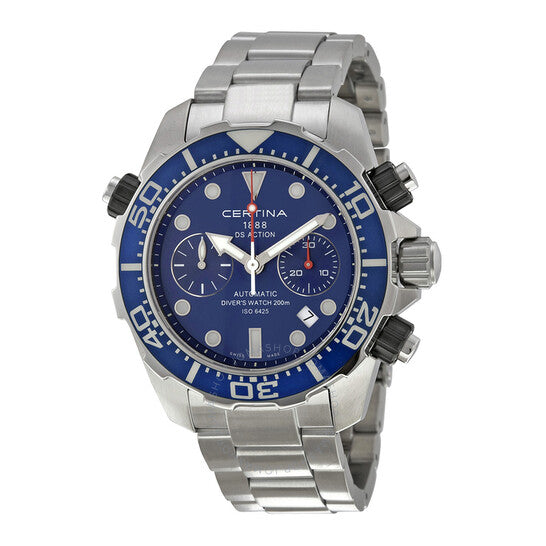 Certina, DS Action Diver Chronograph Blue Dial Men's Watch