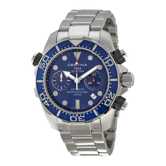 Certina, DS Action Diver Chronograph Blue Dial Men's Watch