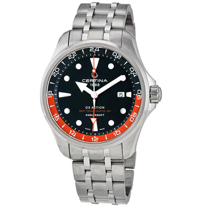 Certina, DS Action GMT Automatic Black Dial Men's Watch