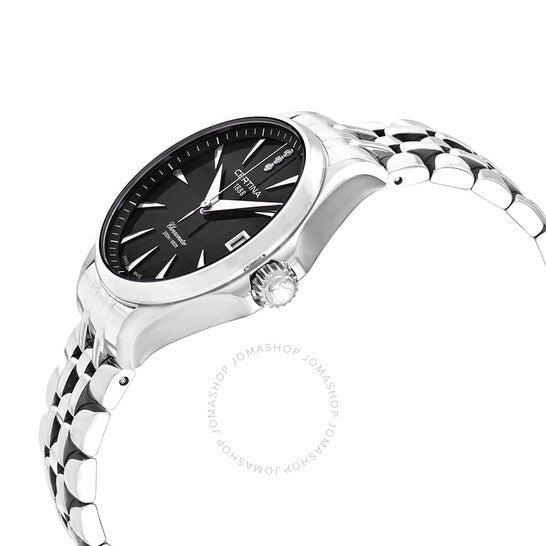 ساعة سيرتينا دي إس أكشن كوارتز بمينا سوداء للسيدات