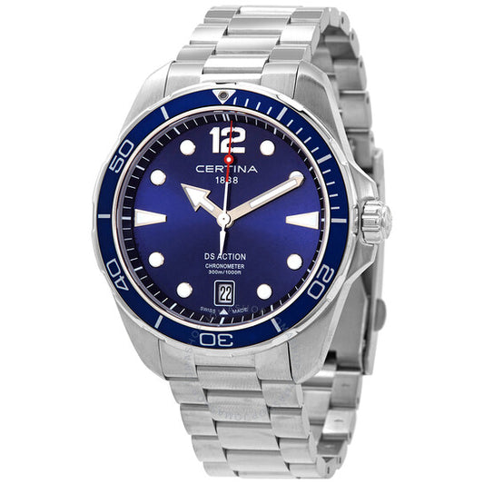 Certina, DS Action Quartz Blue Dial Men's Watch