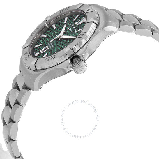 ساعة سيرتينا دي إس أكشن كوارتز نسائية بمينا خضراء