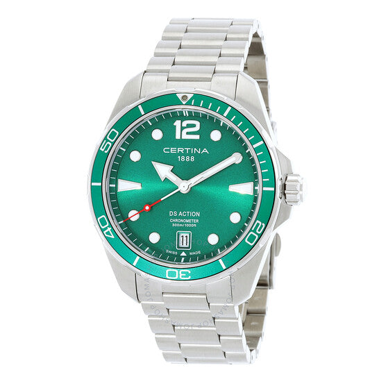 Certina, DS Action Quartz Green Dial Men's Watch