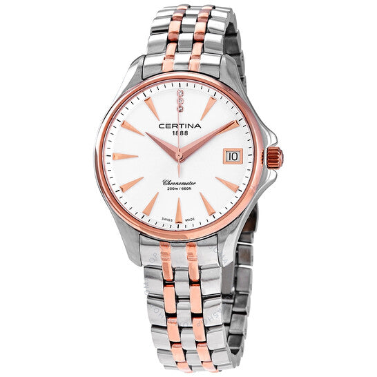 ساعة سيرتينا دي إس أكشن كرونوميتر دايموندز للسيدات بلونين