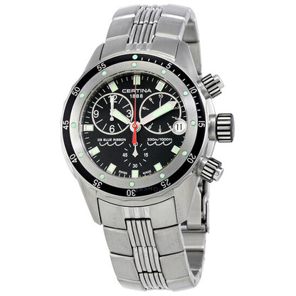 Certina, DS Blue Ribbon Chronograph Black Dial Men's Watch