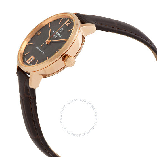 ساعة Certina DS Caimano أوتوماتيكية بمينا أنثراسيت للسيدات