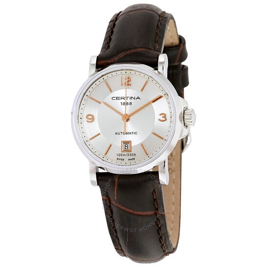 Certina, DS Caimano Automatic Silver Dial Ladies Watch C0172071603701