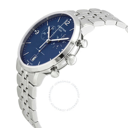 Certina, DS Caimano Chronograph Quartz Blue Dial Watch