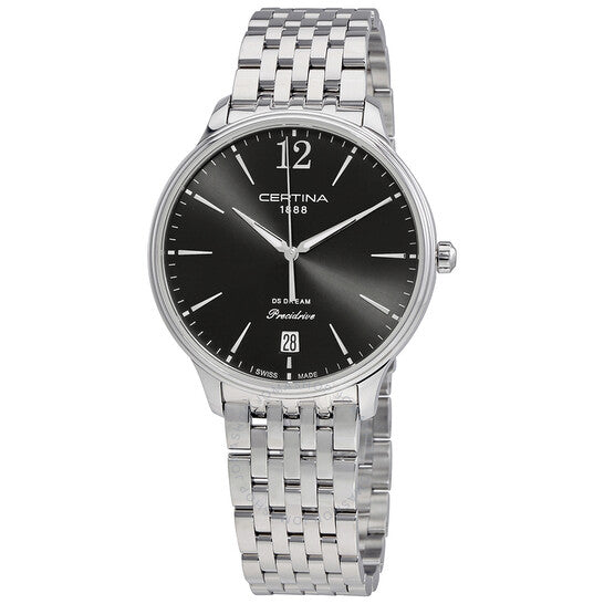 ساعة Certina DS Dream النسائية بقطر 38 مم ومينا أسود