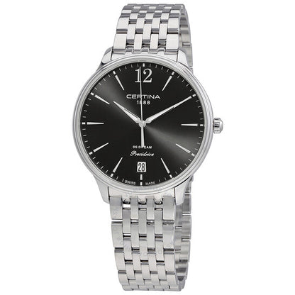 ساعة Certina DS Dream النسائية بقطر 38 مم ومينا أسود