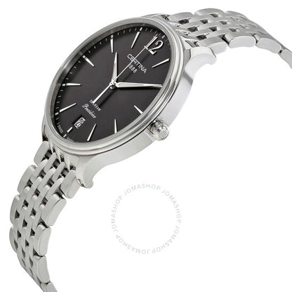 ساعة Certina DS Dream النسائية بقطر 38 مم ومينا أسود