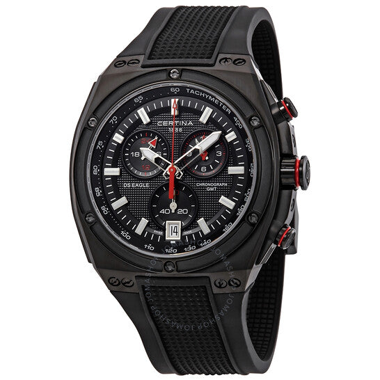 Certina, DS Eagle Chronograph GMT Black Dial Men's Watch