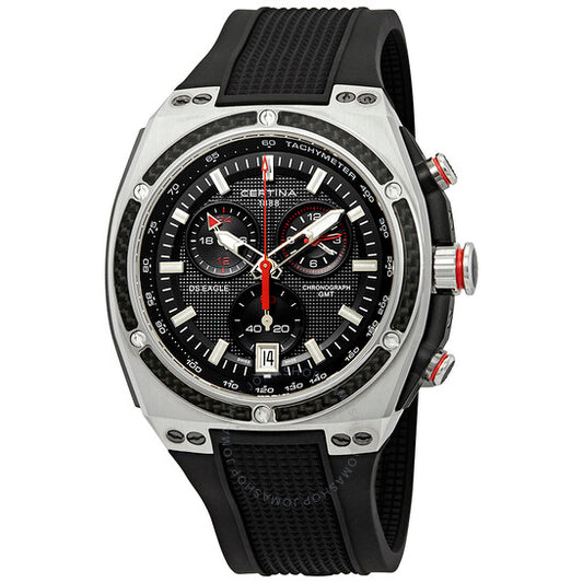 Certina, DS Eagle Chronograph GMT Black Rubber Men's Watch C0237392705100