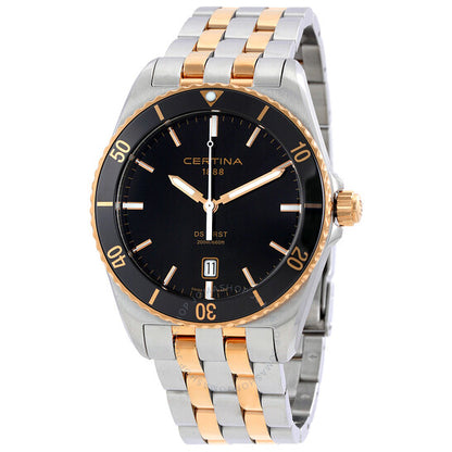 Certina, DS First Ceramic Black Dial Men's Watch C0144102205100