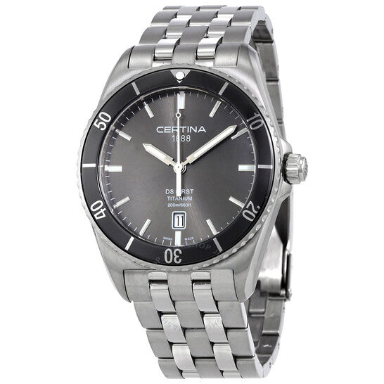 Certina, DS First Ceramic Titanium Men's Quartz Watch C0144104408100