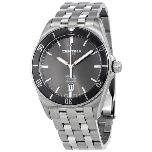 ساعة سيرتينا دي إس فيرست للرجال من السيراميك والتيتانيوم، كوارتز، C0144104408100