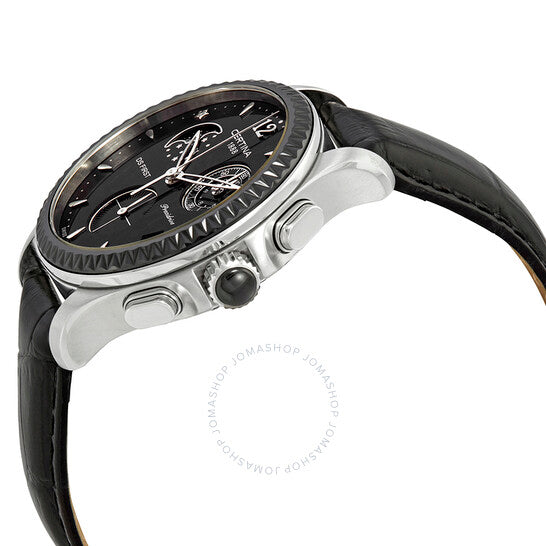 Certina, DS First Chronograph Moonphase Black Dial Ladies Watch
