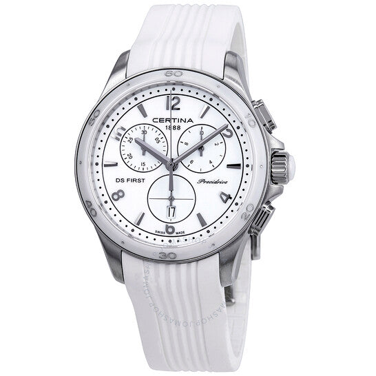 Certina, DS First Lady Chronograph White Dial Ladies Watch