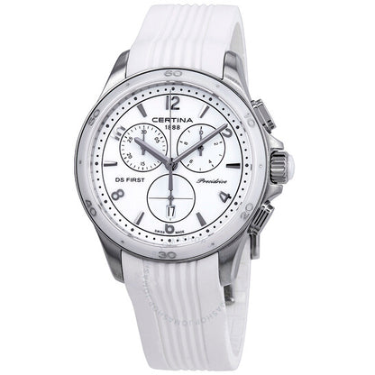 Certina, DS First Lady Chronograph White Dial Ladies Watch