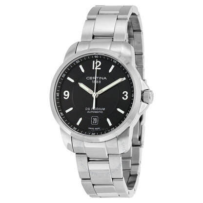 Certina, DS Podium Automatic Black Dial Men's Watch C0014071105700