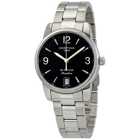 Certina, DS Podium Black Dial Stainless Steel Ladies Watch