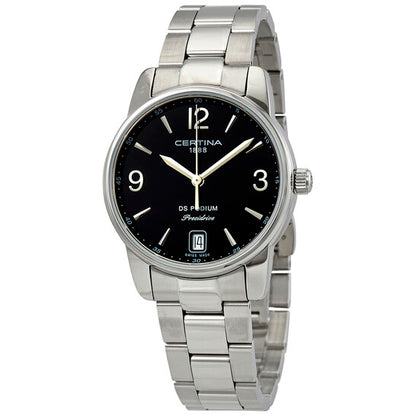 Certina, DS Podium Black Dial Stainless Steel Ladies Watch