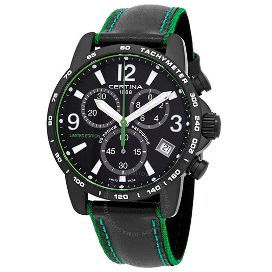Certina, DS Podium Chronograph Black Dial Men's Limited Edition Watch